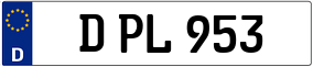 Trailer License Plate